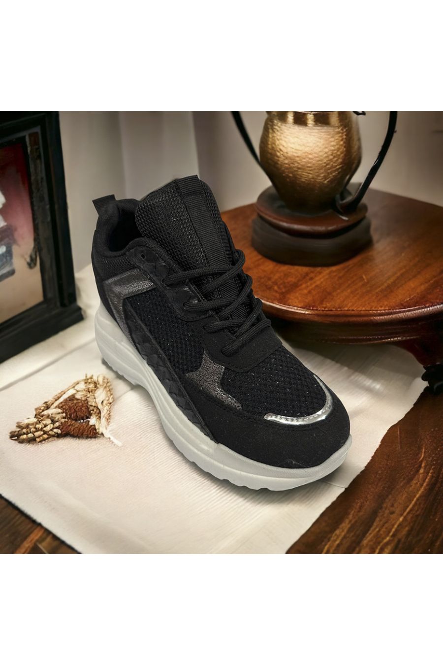 Zwarte en zilveren wigvormige mand - 2