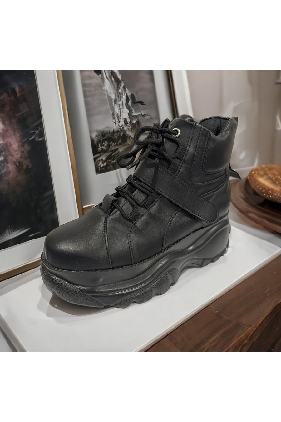 Basket montante noir inspi effet B - 2