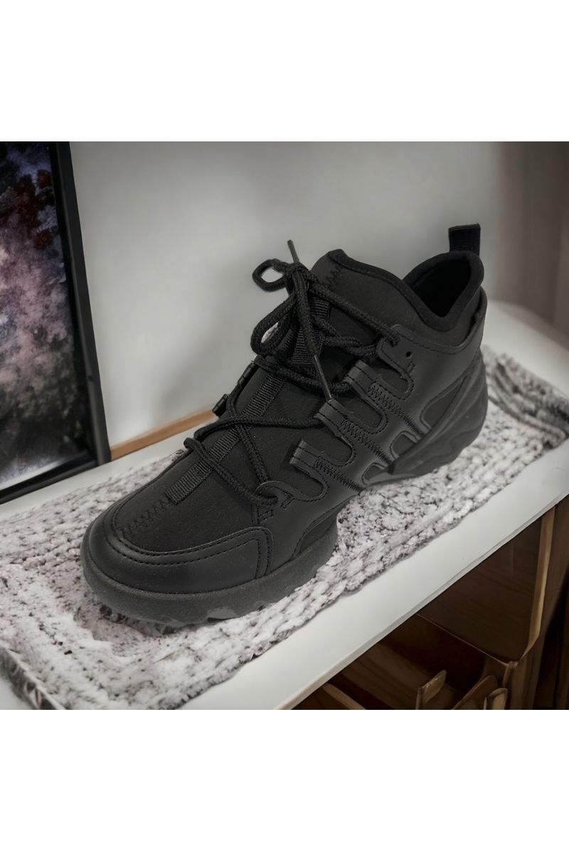 Zwart geïnspireerde sneaker - 3
