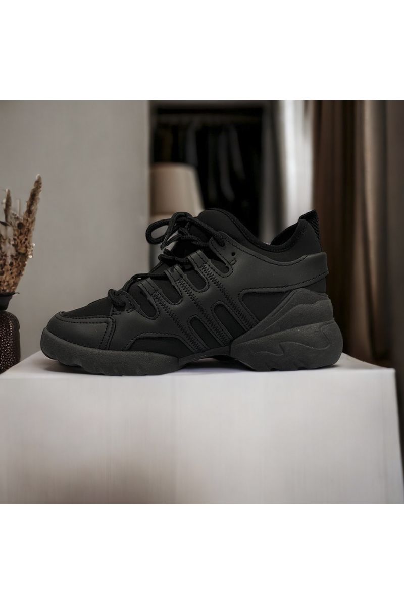 Zwart geïnspireerde sneaker - 4