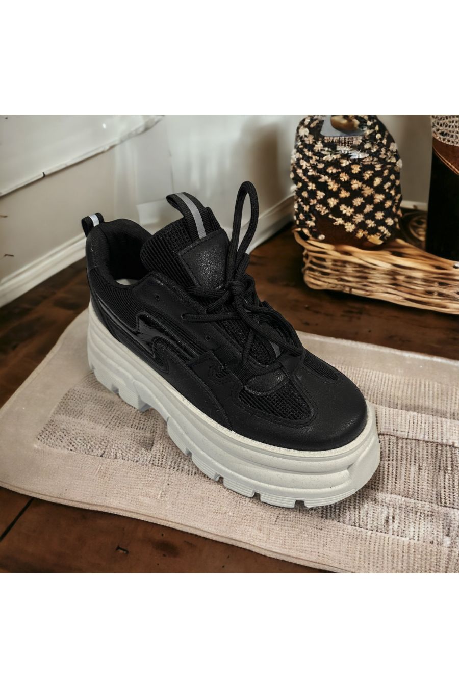 High basketball inspired black and white compensated - 2