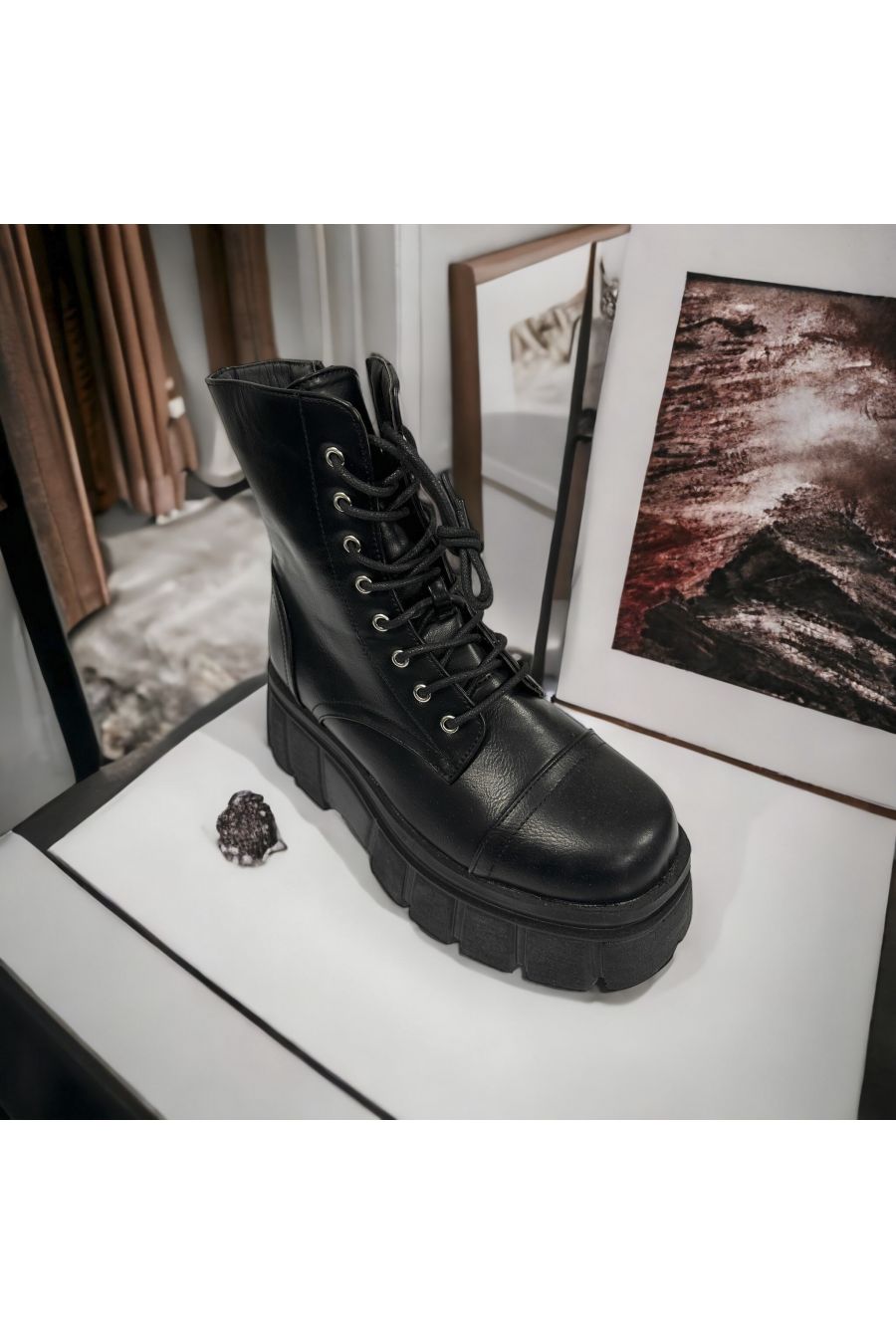 Black ankle boot with big sole - 2