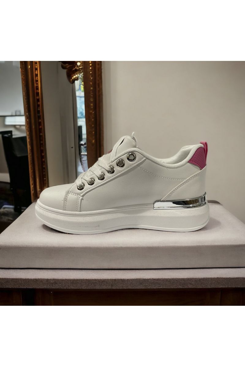 Roze wit geïnspireerde sneaker - 1