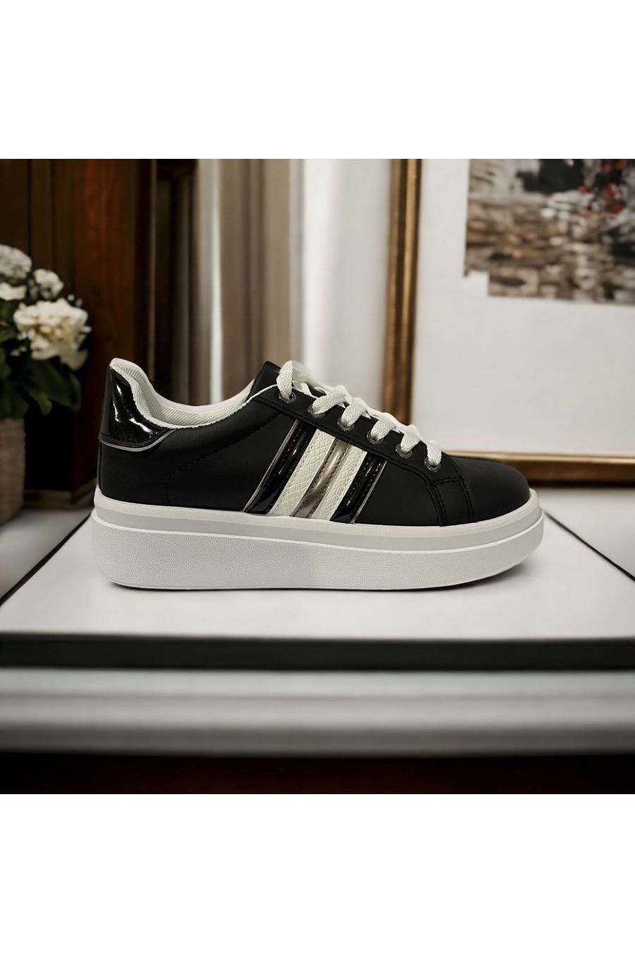 Zwarte sneakers inpi - 3