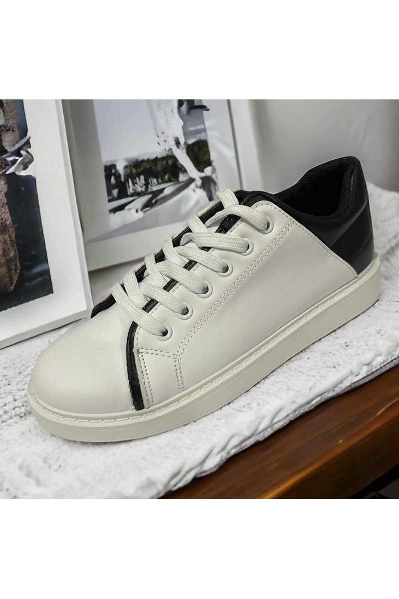 Basket inspi blanc et noir  - 1