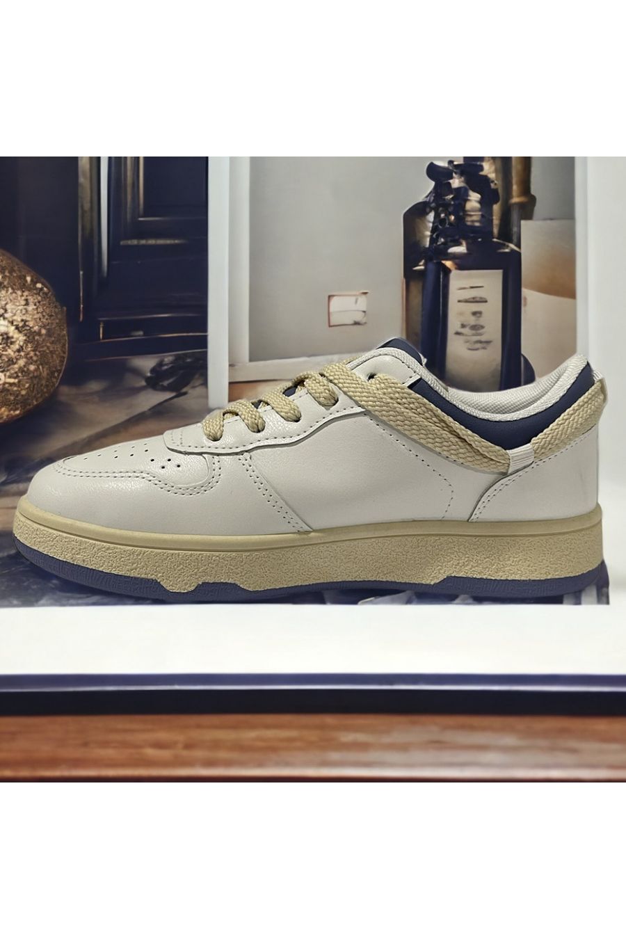 Basket blanc et bleu - 2