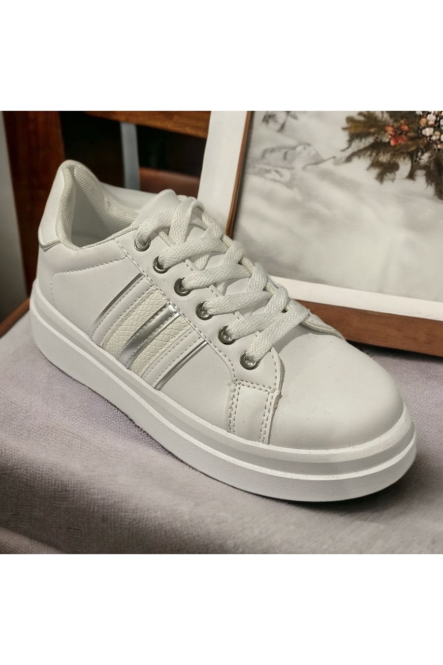 White and silver basket inspired - 1