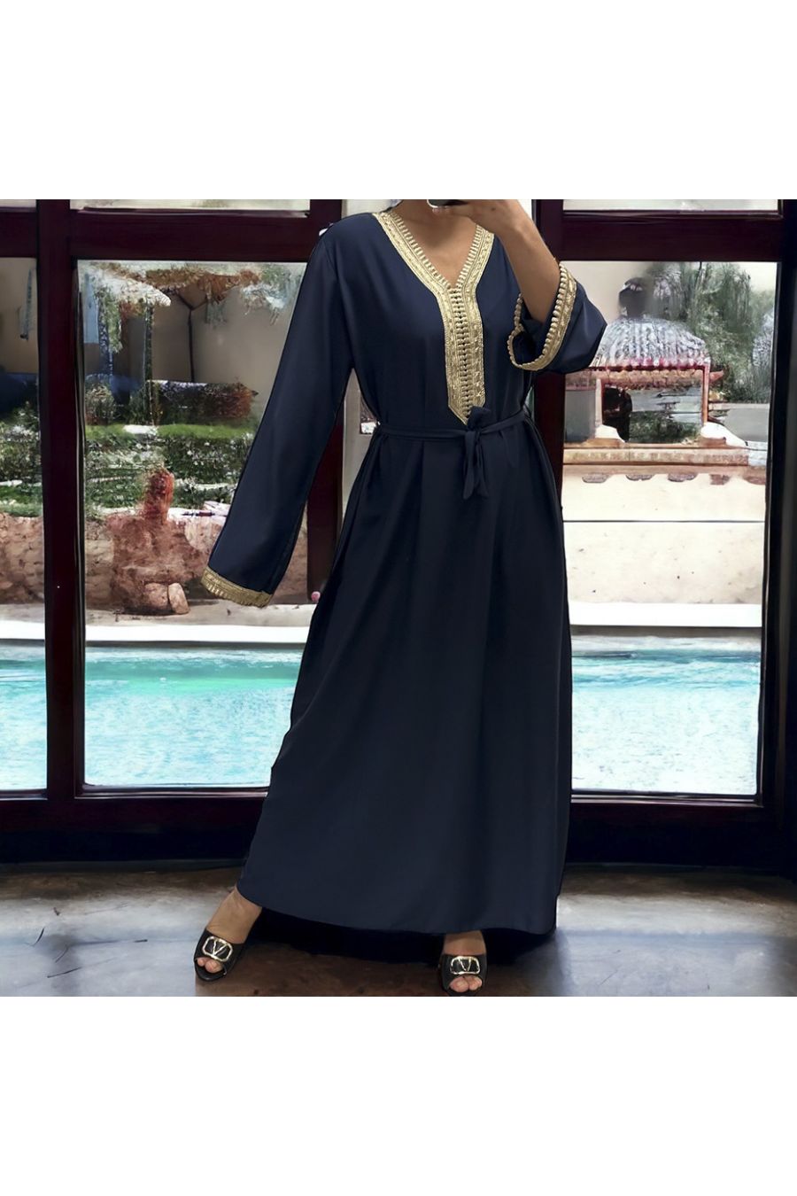 Abaya Qamar navy - 5