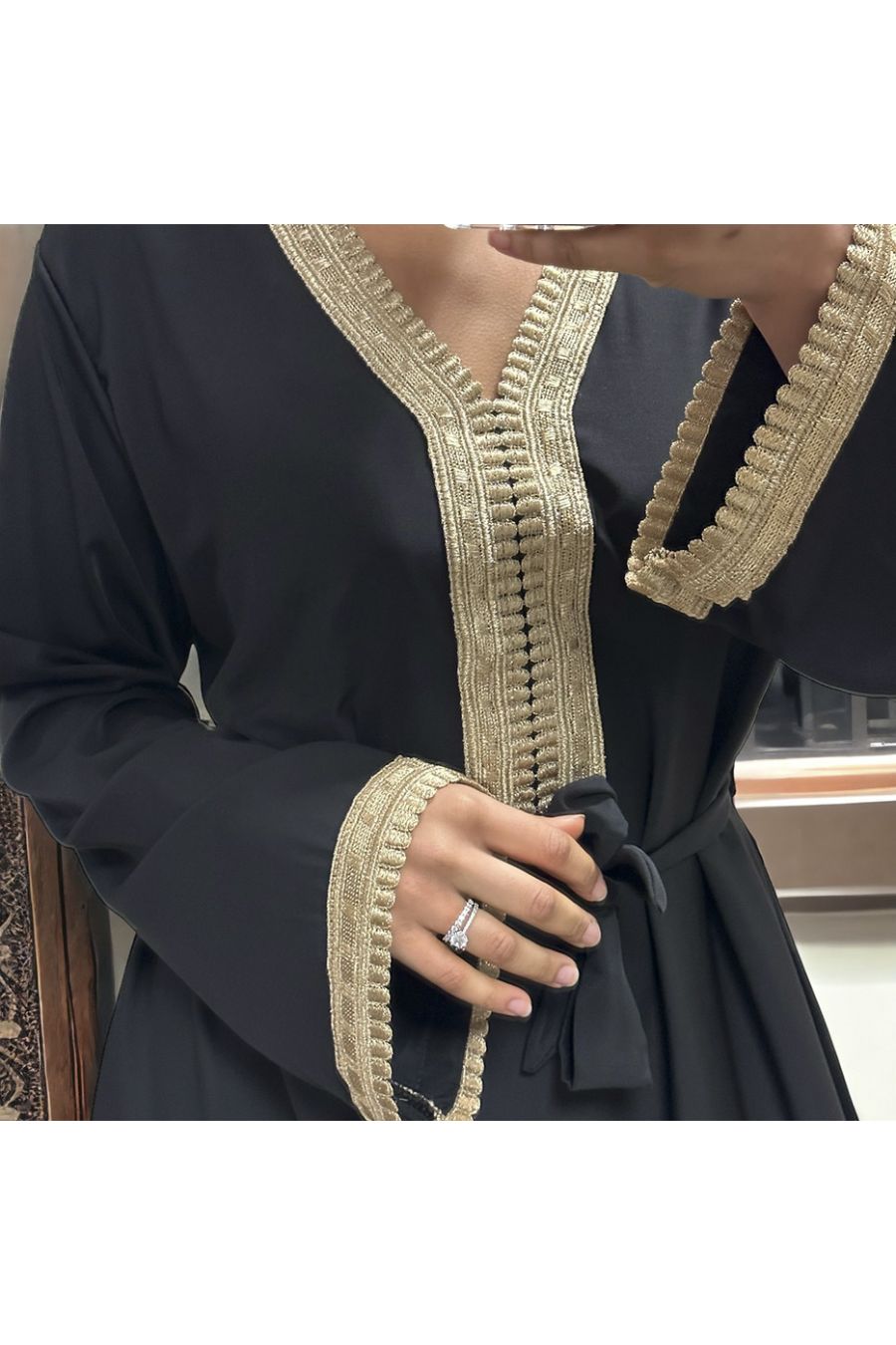 Abaya Qamar zwart - 6