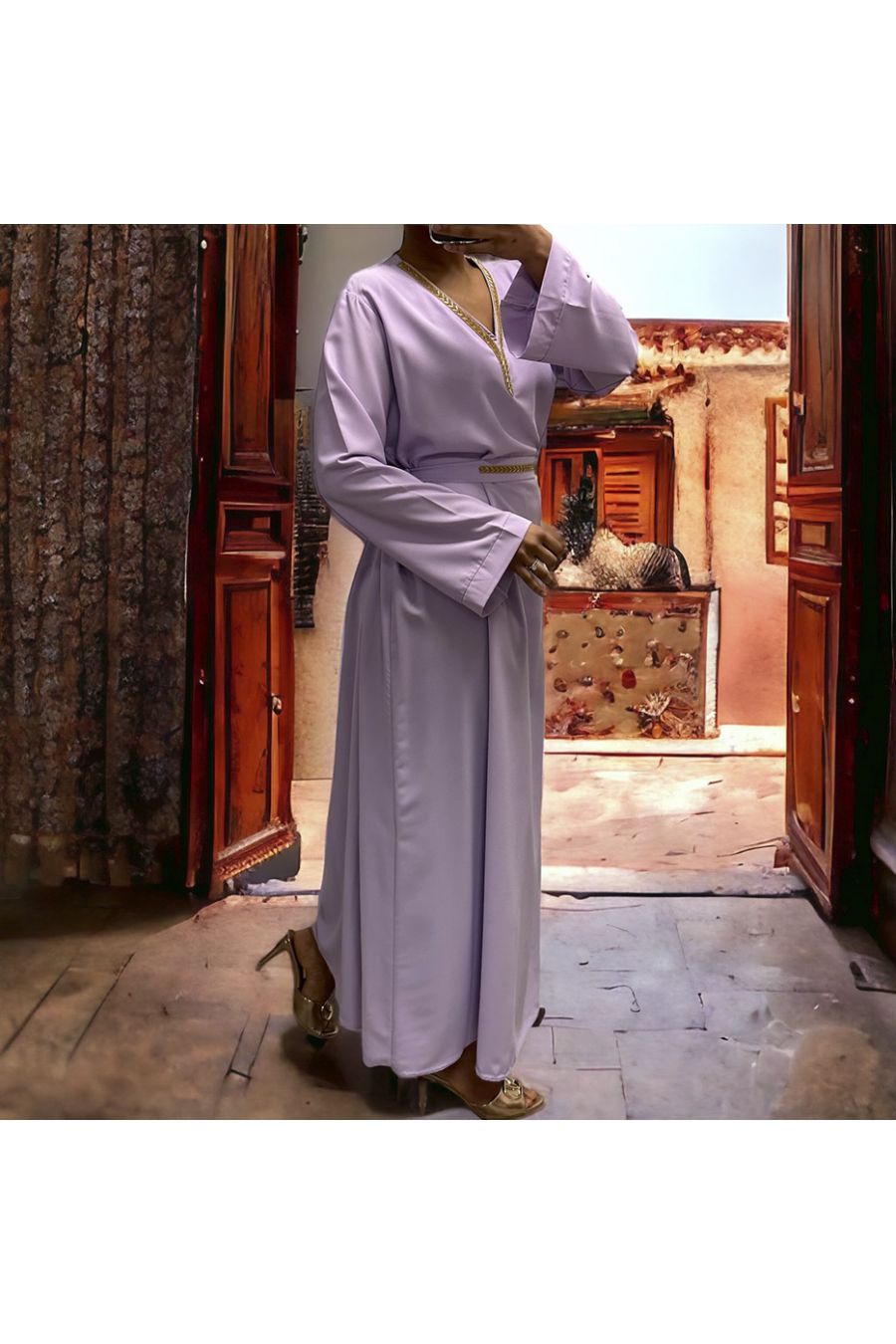 Abaya Rania lilac - 2