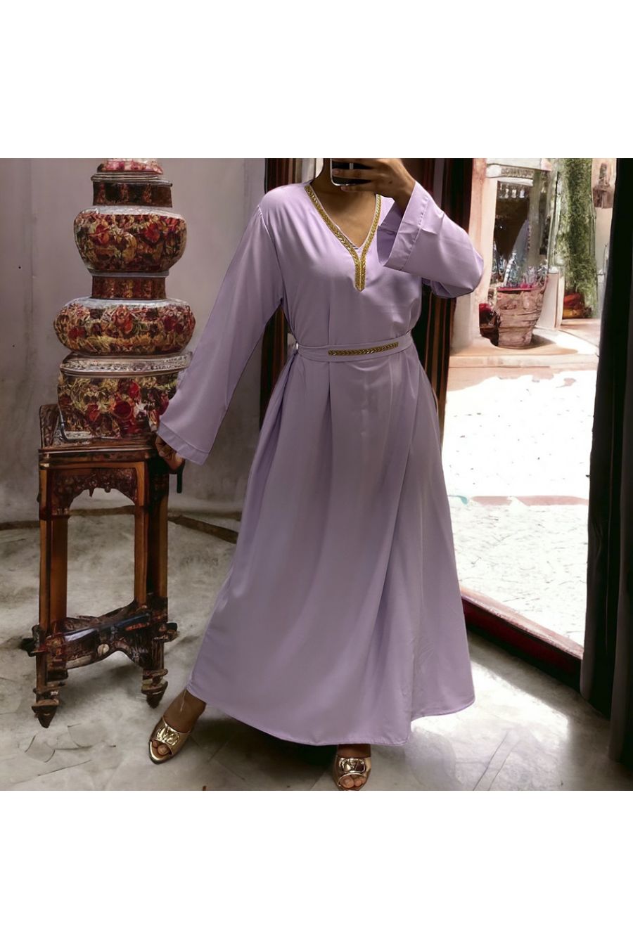 Abaya Rania lilac - 3