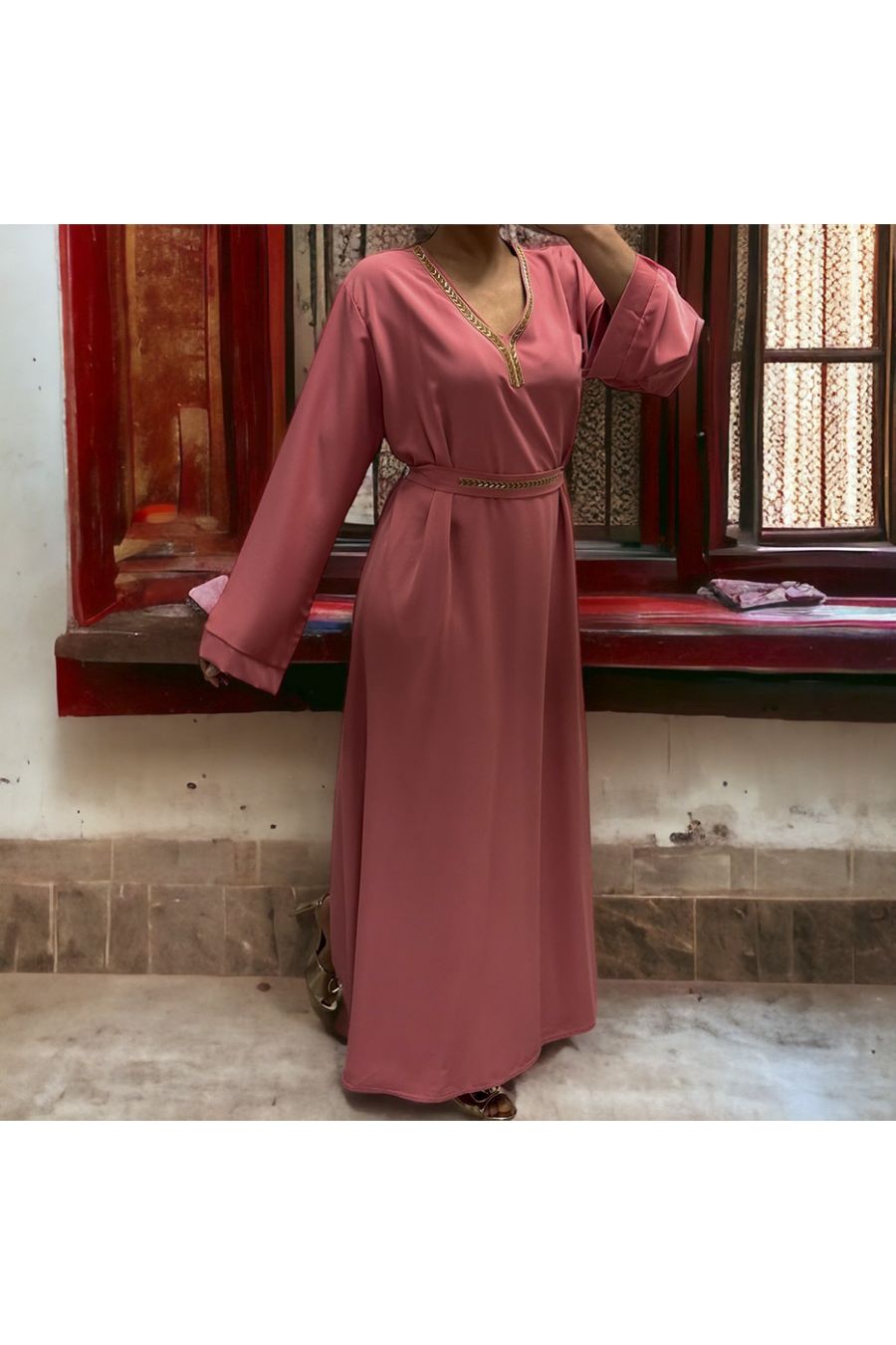 Abaya Rania coral - 2