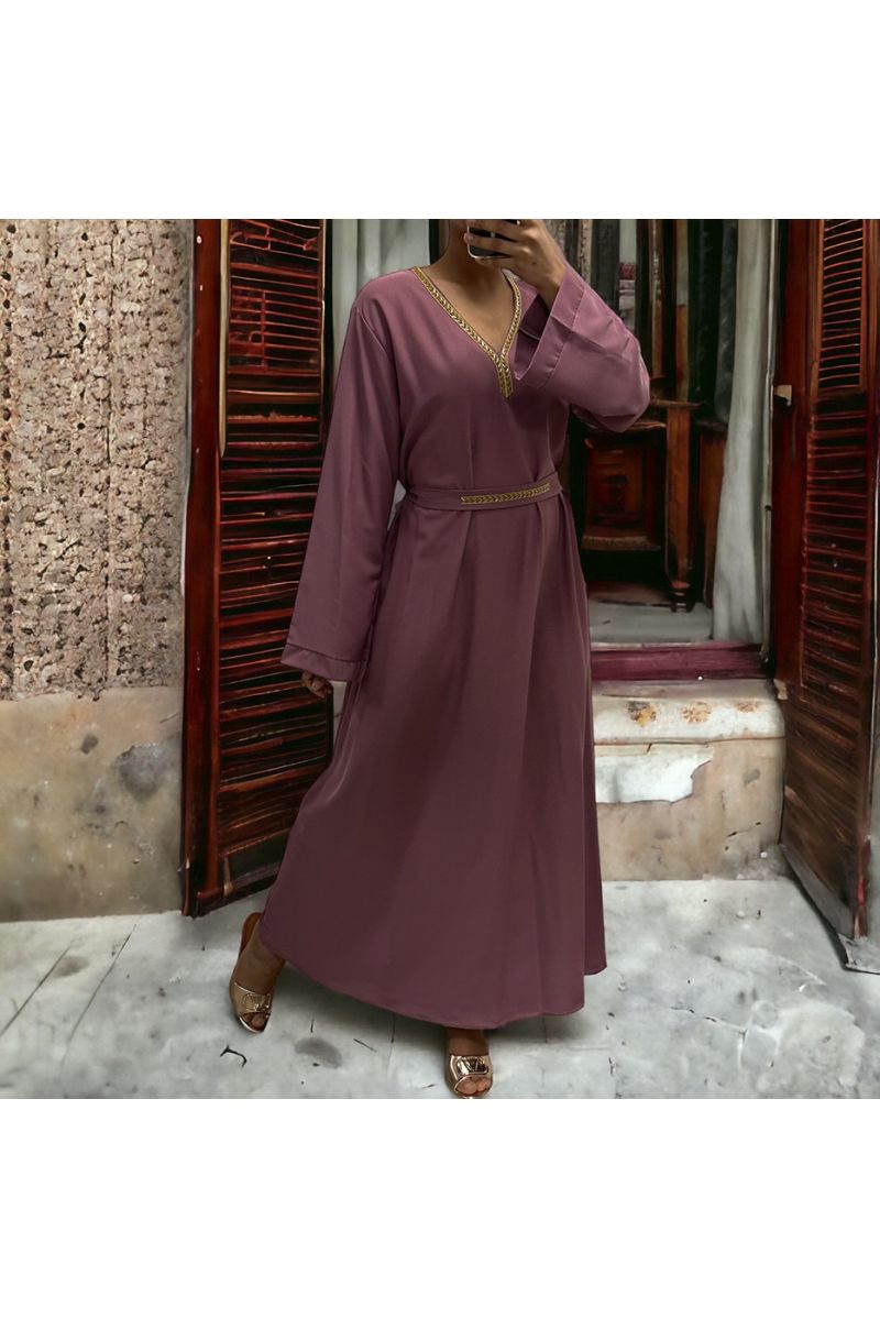 Abaya Rania violet  - 3