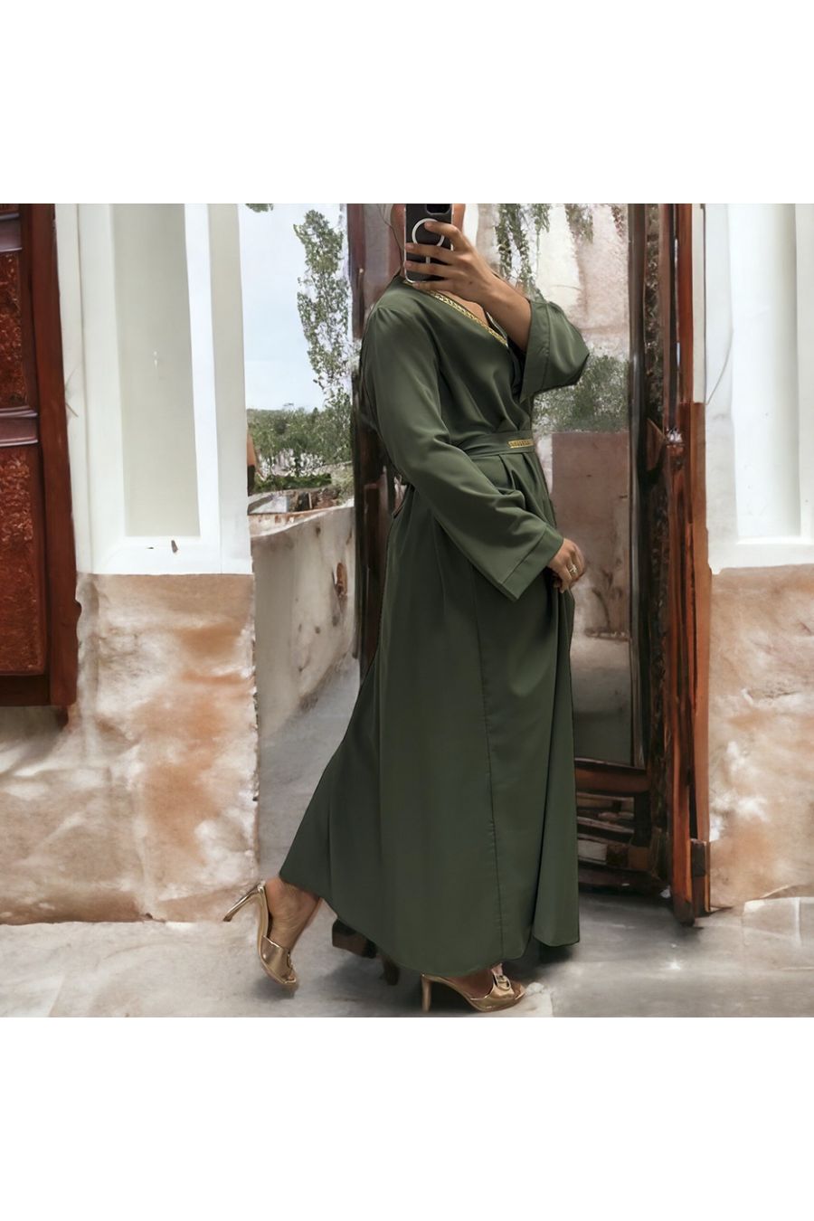 Abaya Rania khaki - 1