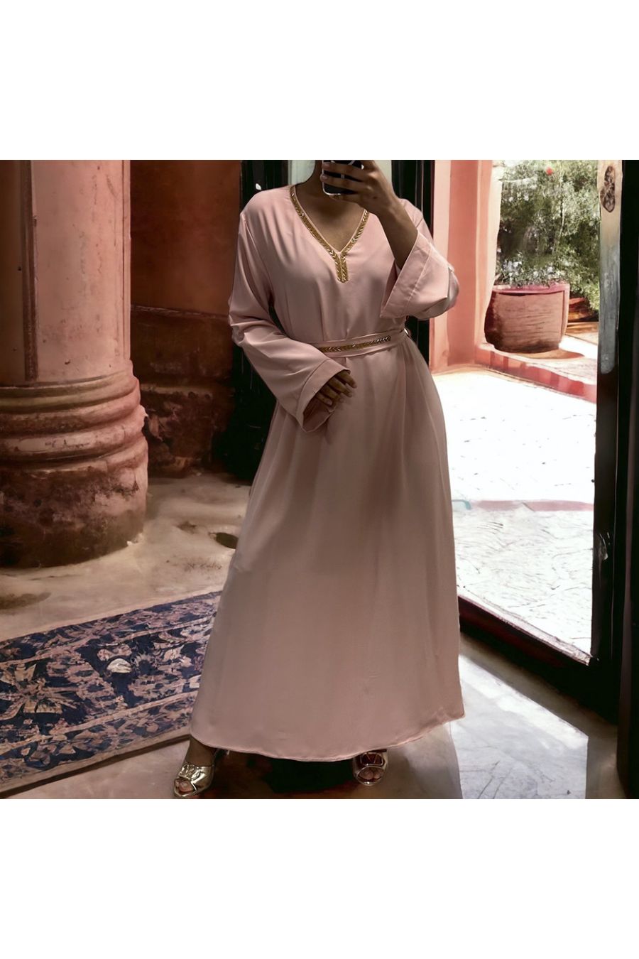 Abaya Rania roze - 3