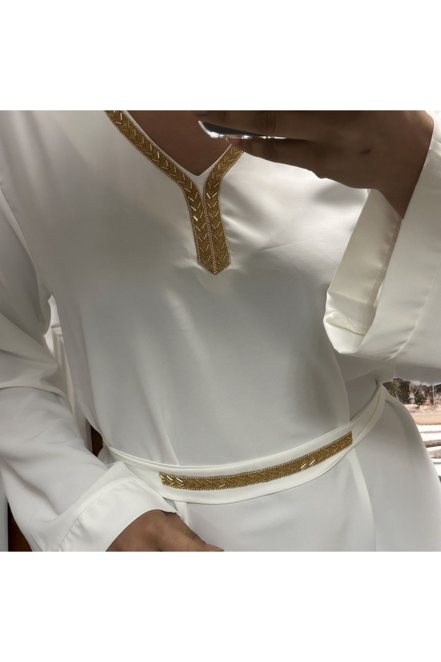 Abaya Rania blanche - 2