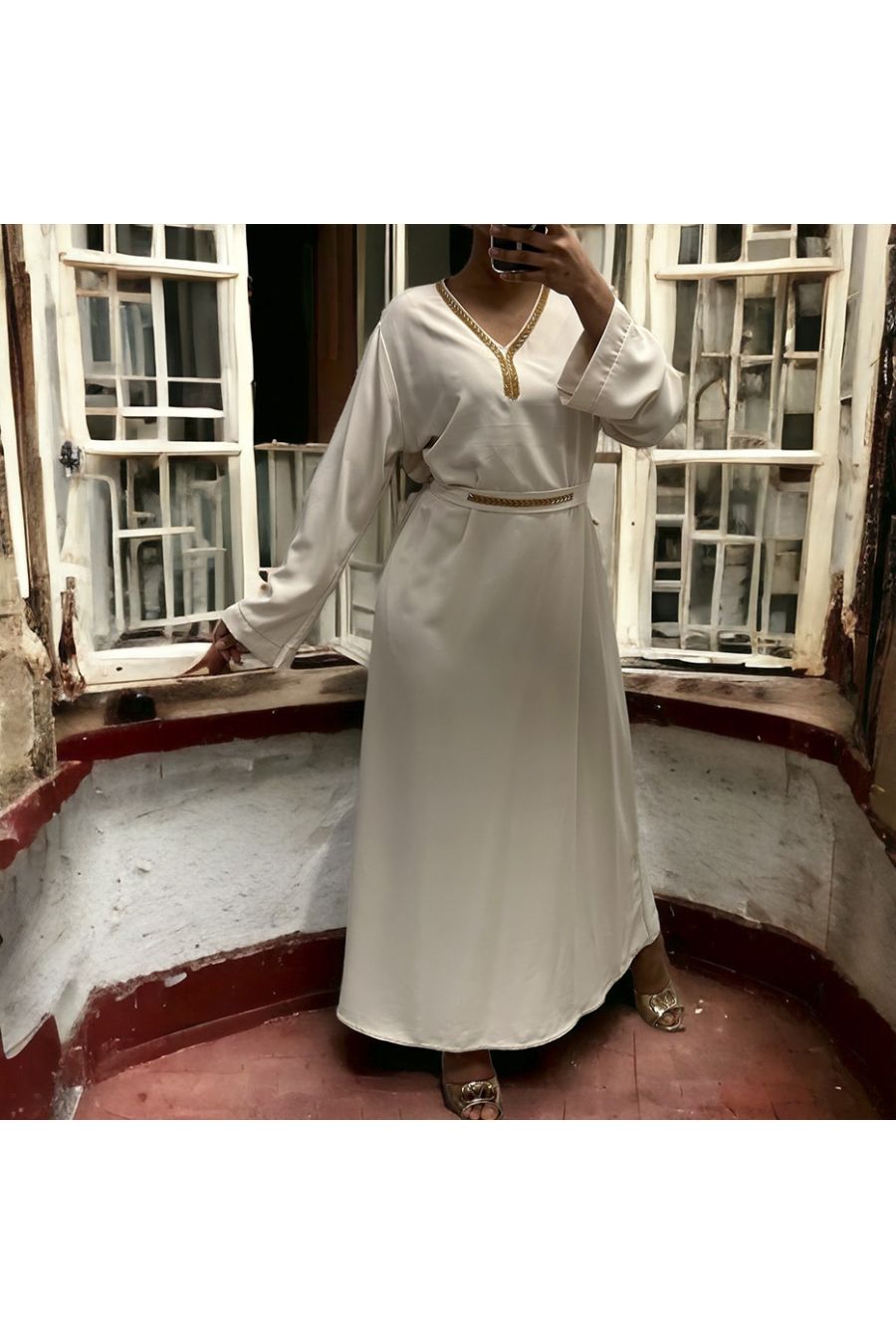 Abaya Rania white - 3