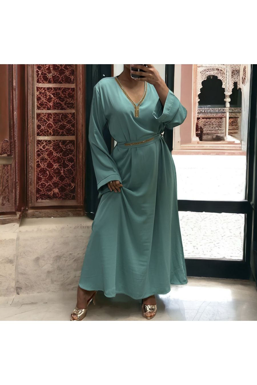 Abaya Rania water green - 2