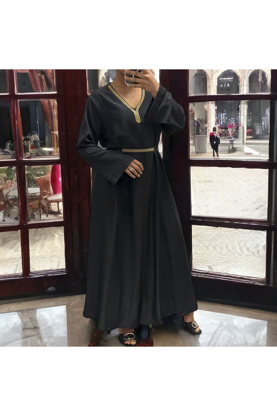 Abaya Rania noir - 2