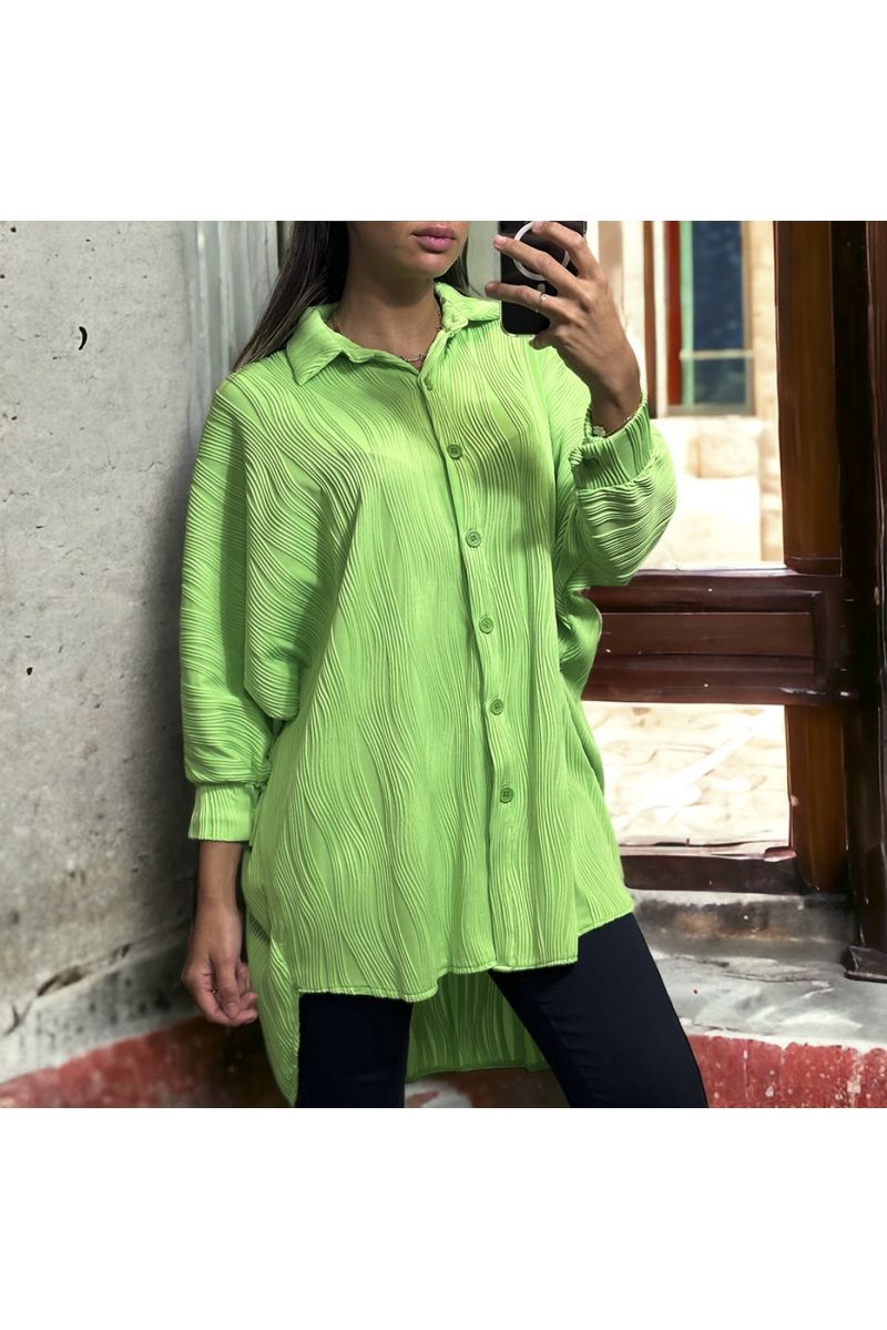 Anijs oversized overhemd met subliem materiaal - 3