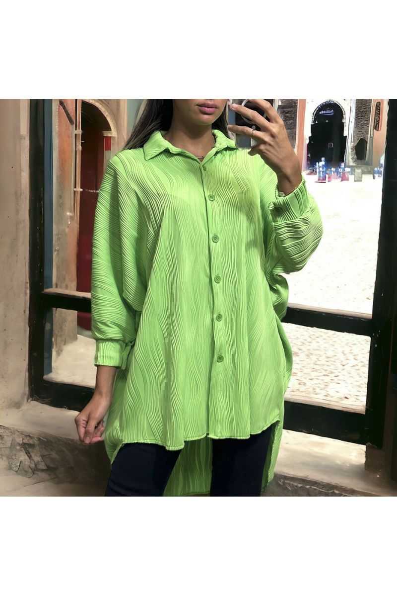 Anijs oversized overhemd met subliem materiaal - 4