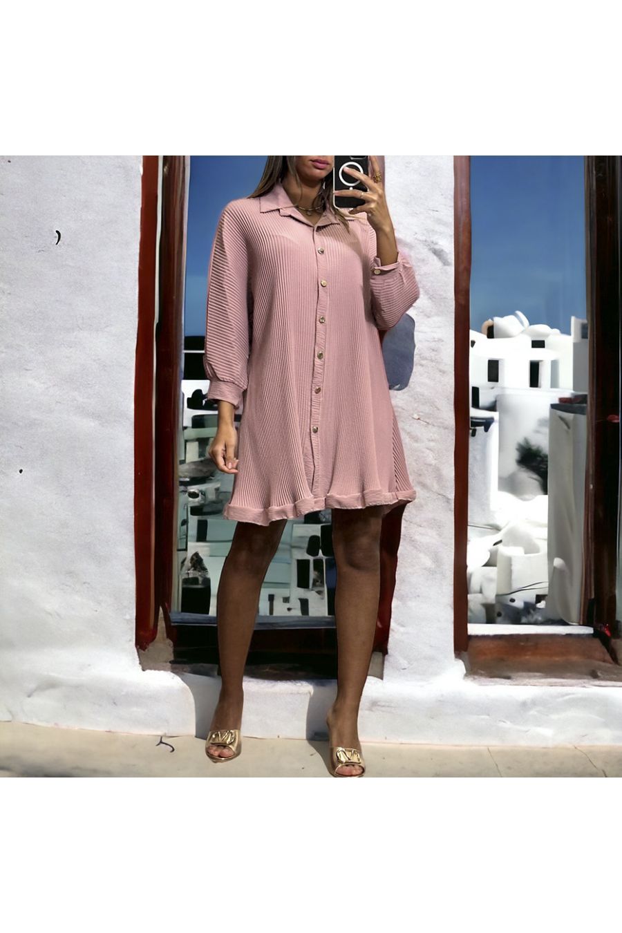 Robes plissées ceinturées tendances et féminines | Boutique Magique