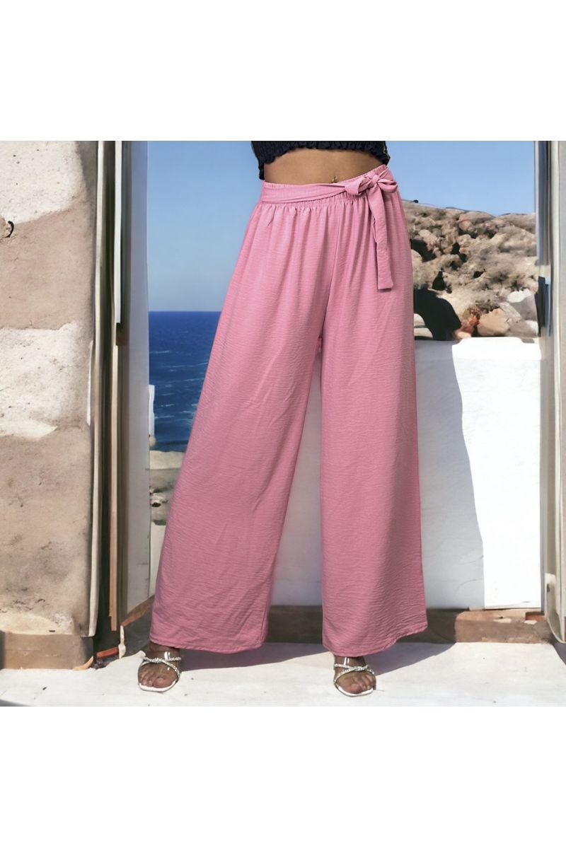 Very chic and falling pink palazzo pants - 2