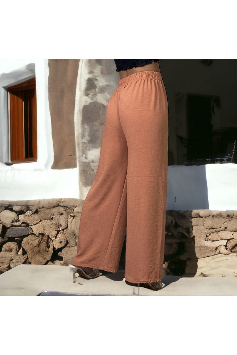 Very chic and falling cognac palazzo pants - 1