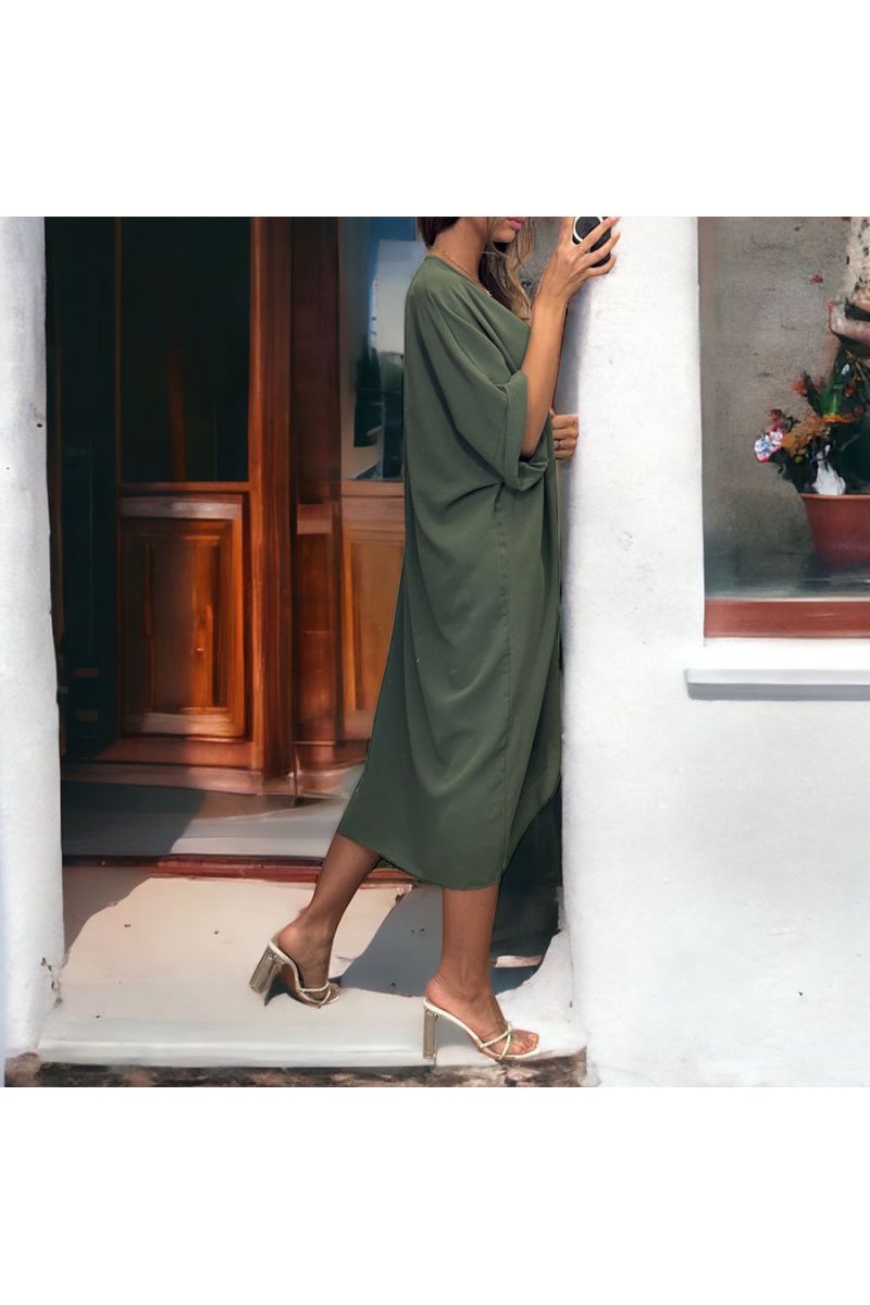 Robe kaki torsadé  - 3