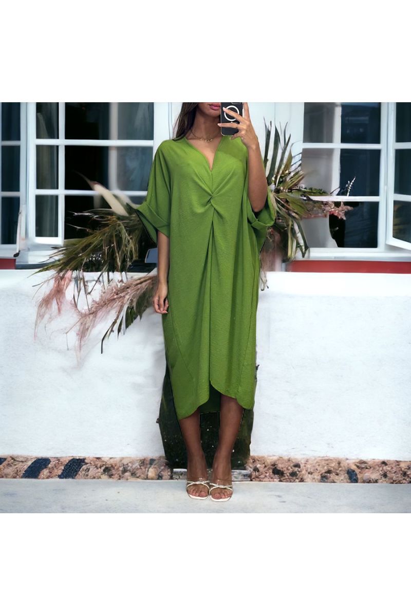 Anise green twisted dress - 2