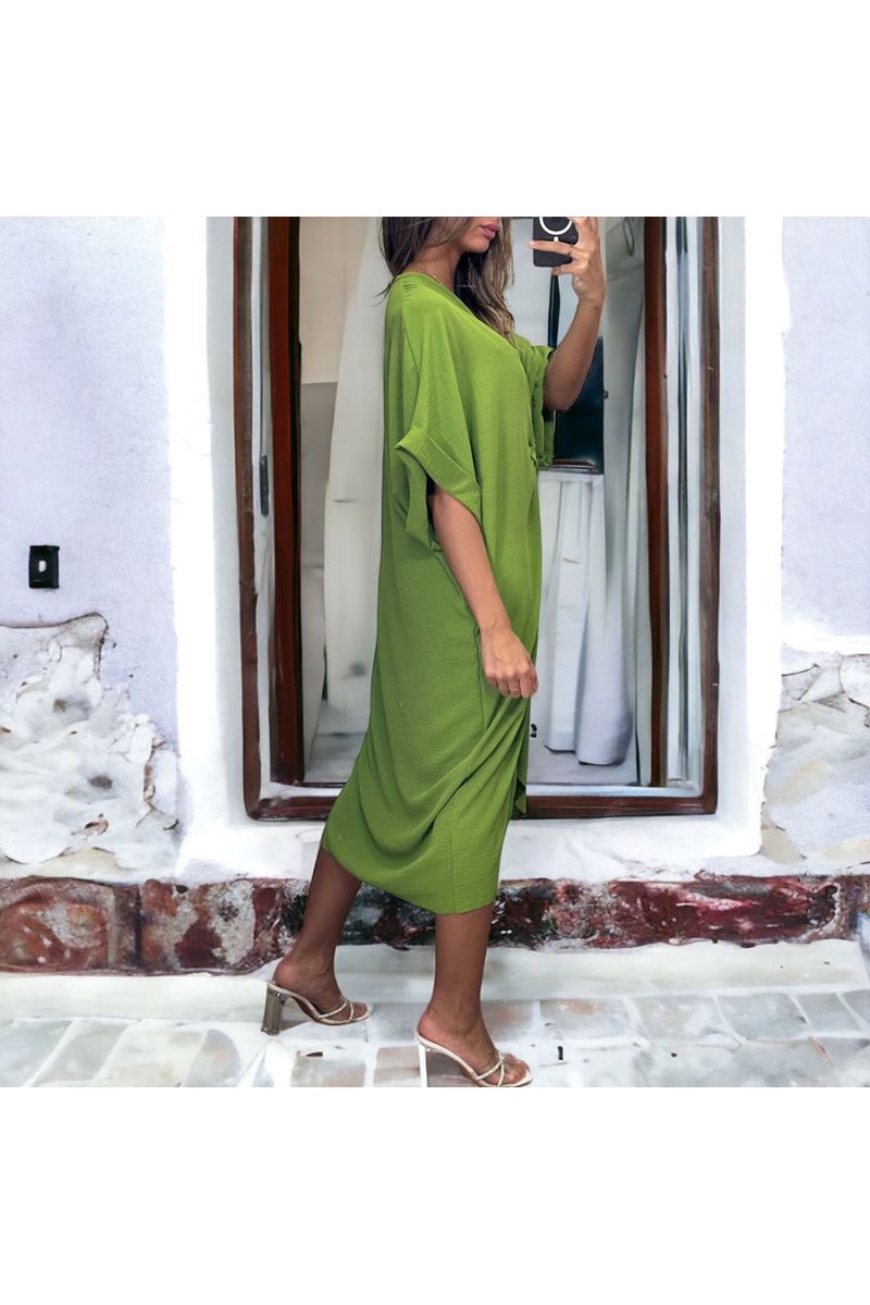 Anise green twisted dress - 3