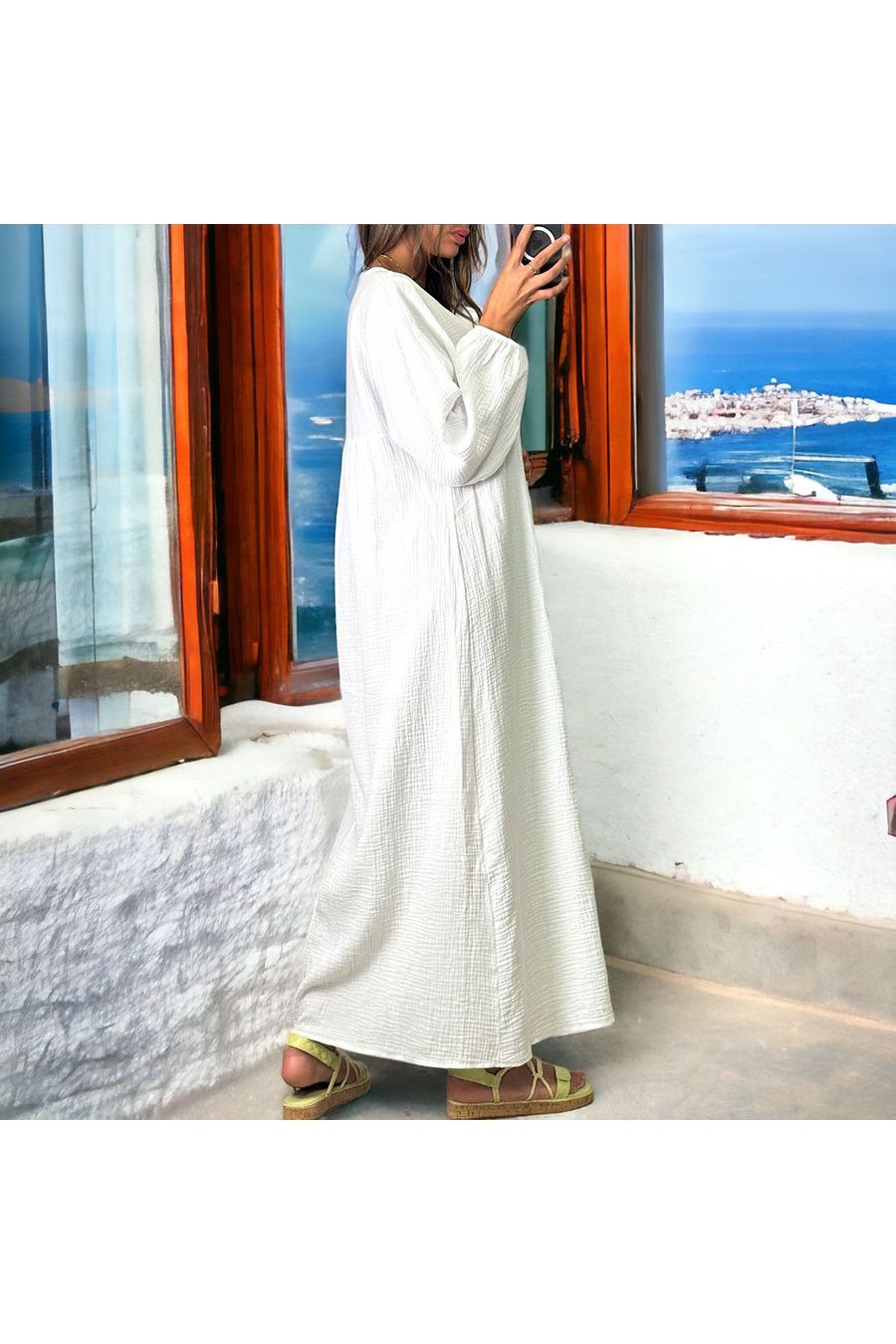 Longue robe blanche  - 3