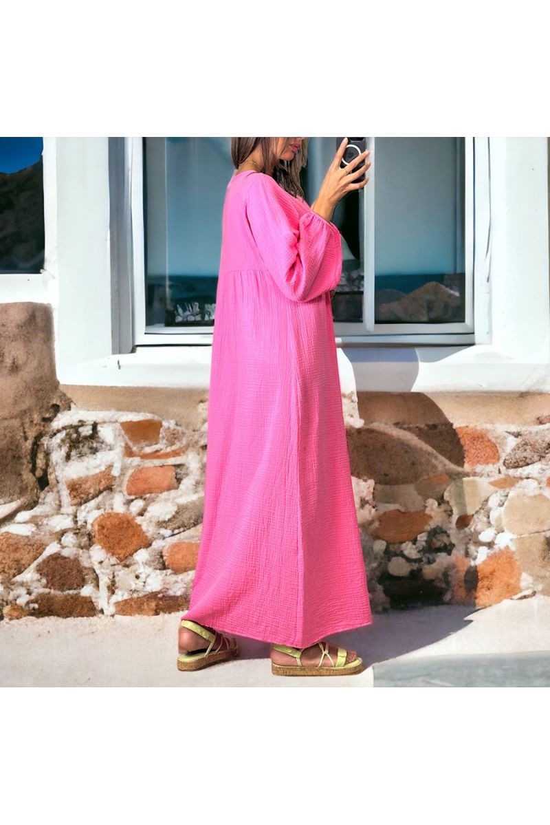 Longue robe fushia - 3 Longue robe fushia - 3