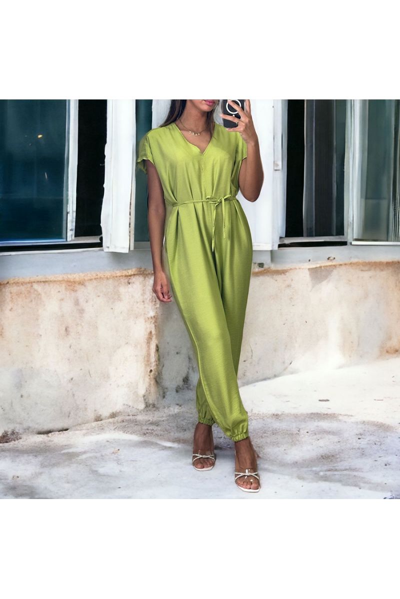 Anijs oversized jumpsuit met V-hals - 1