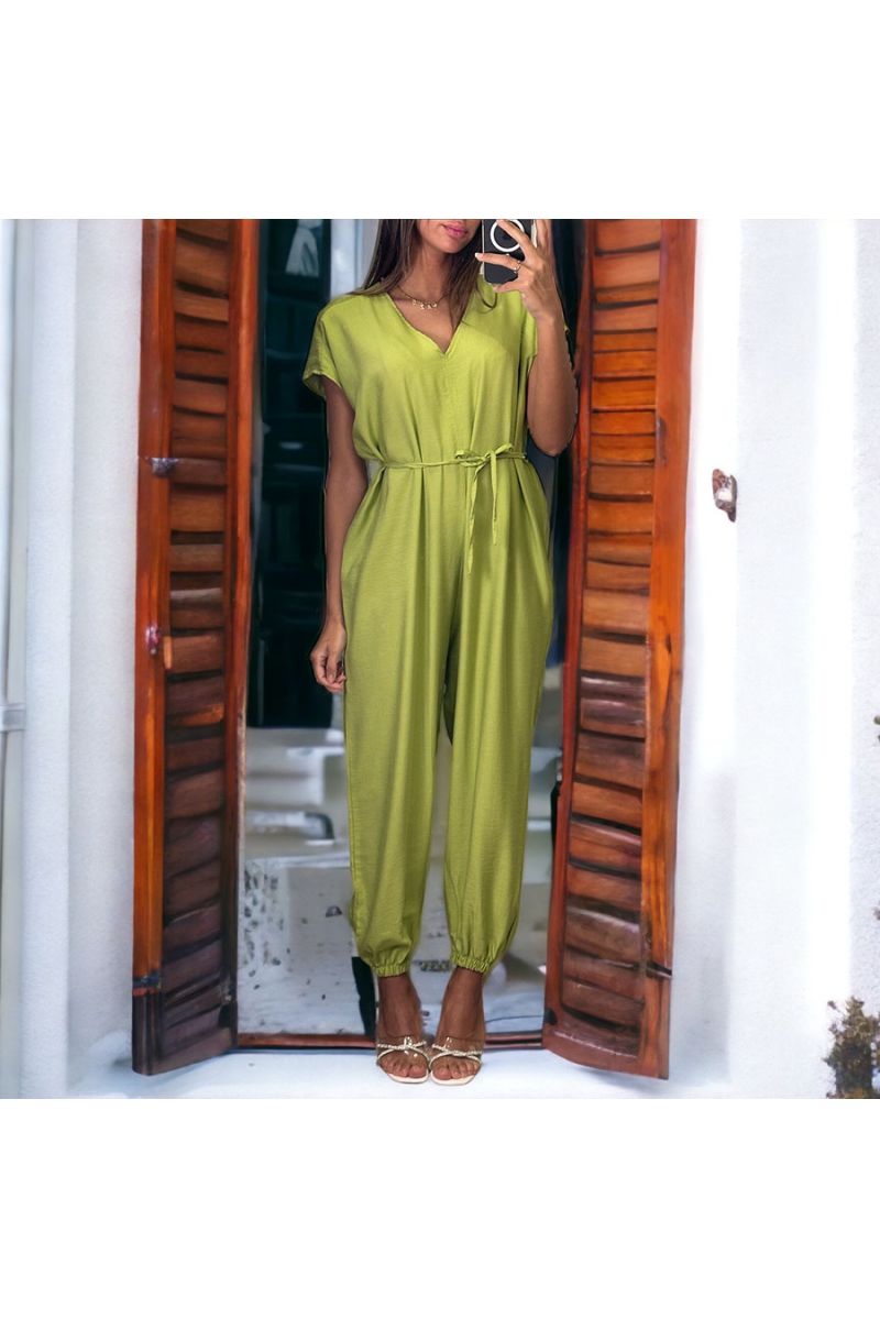 Anijs oversized jumpsuit met V-hals - 2