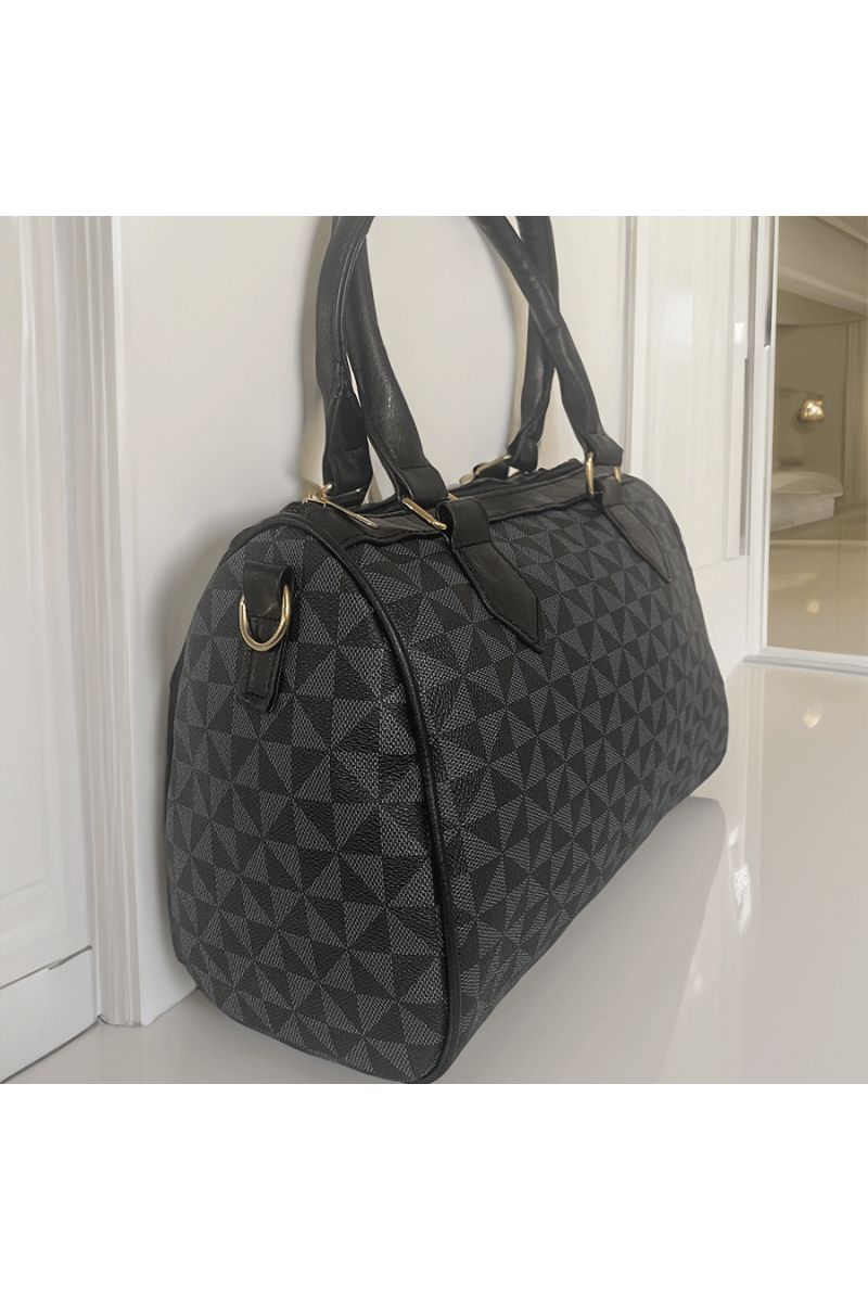 Black bowling handbag - 2