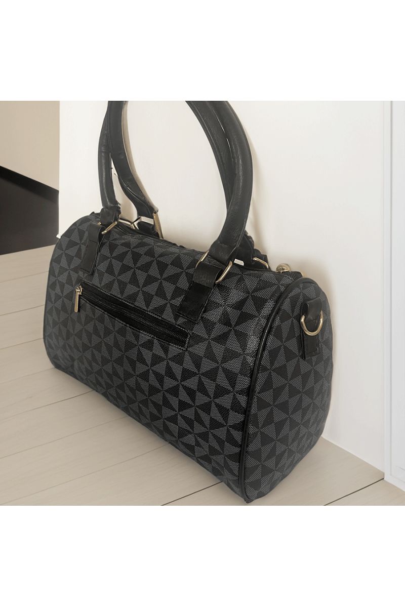 Black bowling handbag - 3