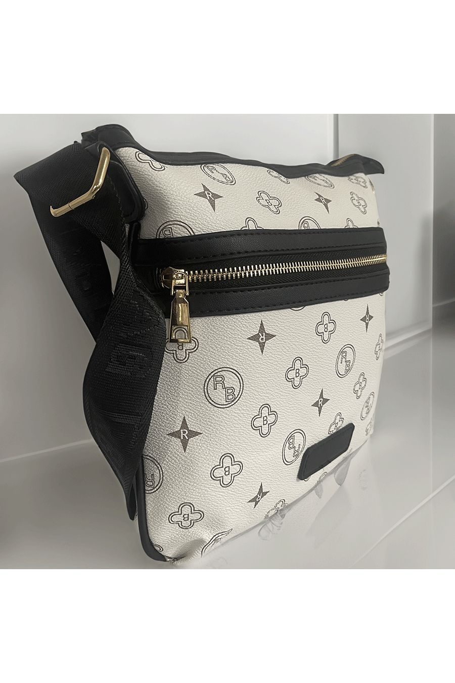 Patterned white handbag - 2
