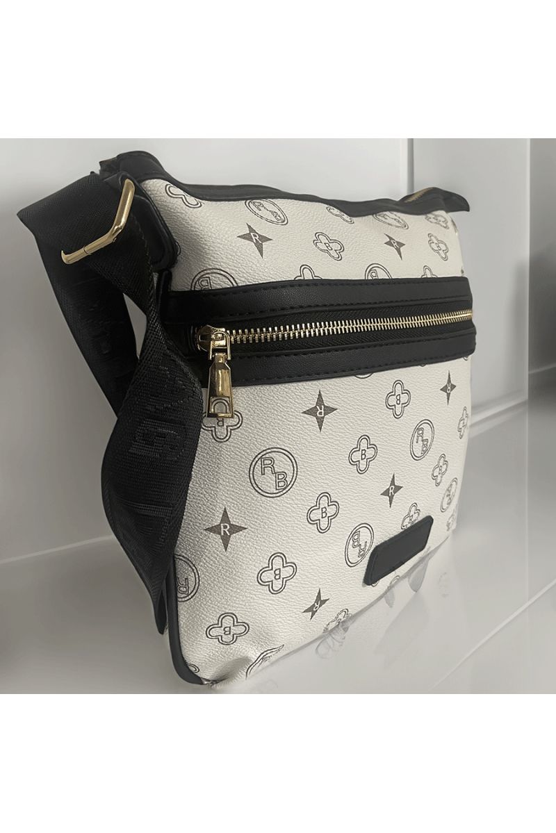 Sac à main blanc à motif - 2 Sac à main blanc à motif - 2