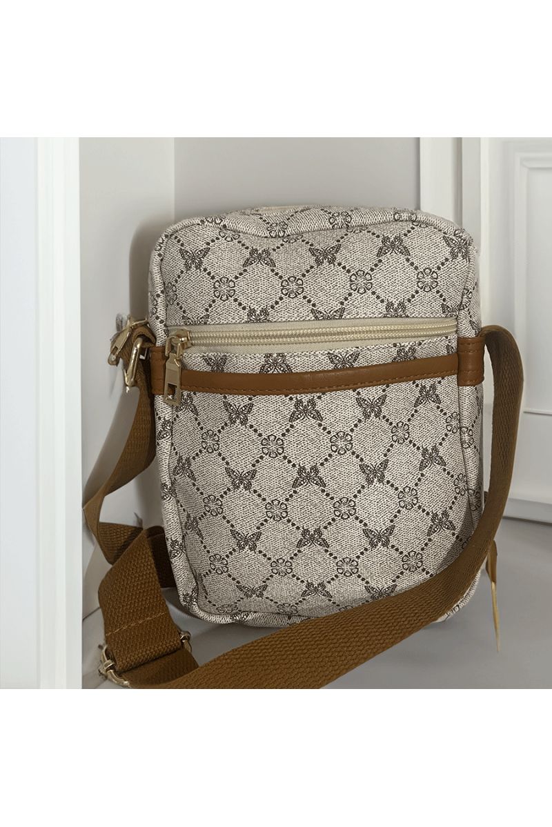 Beige etui met patroon - 4