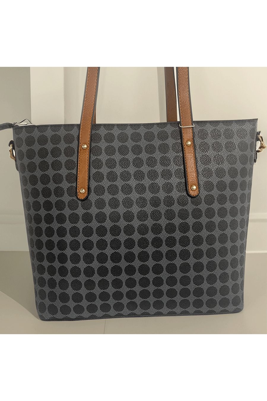 Patterned black handbag - 3