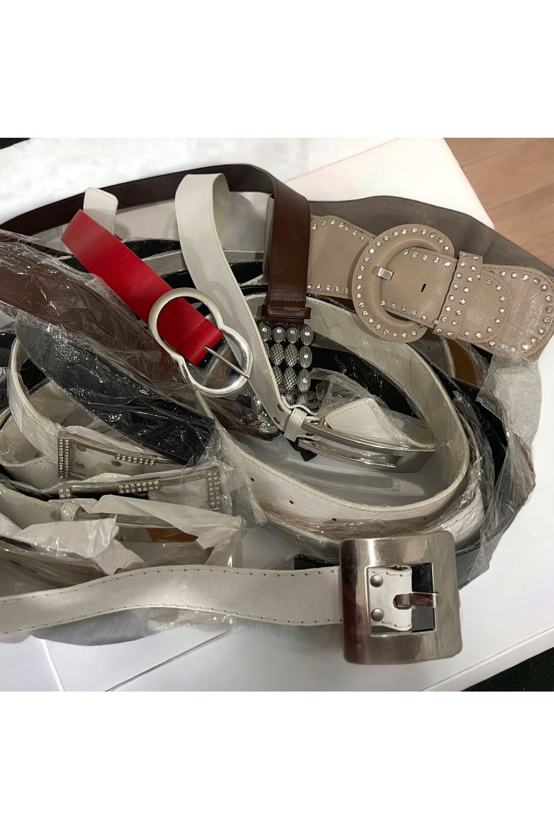 Lot of 20 different belts - 1