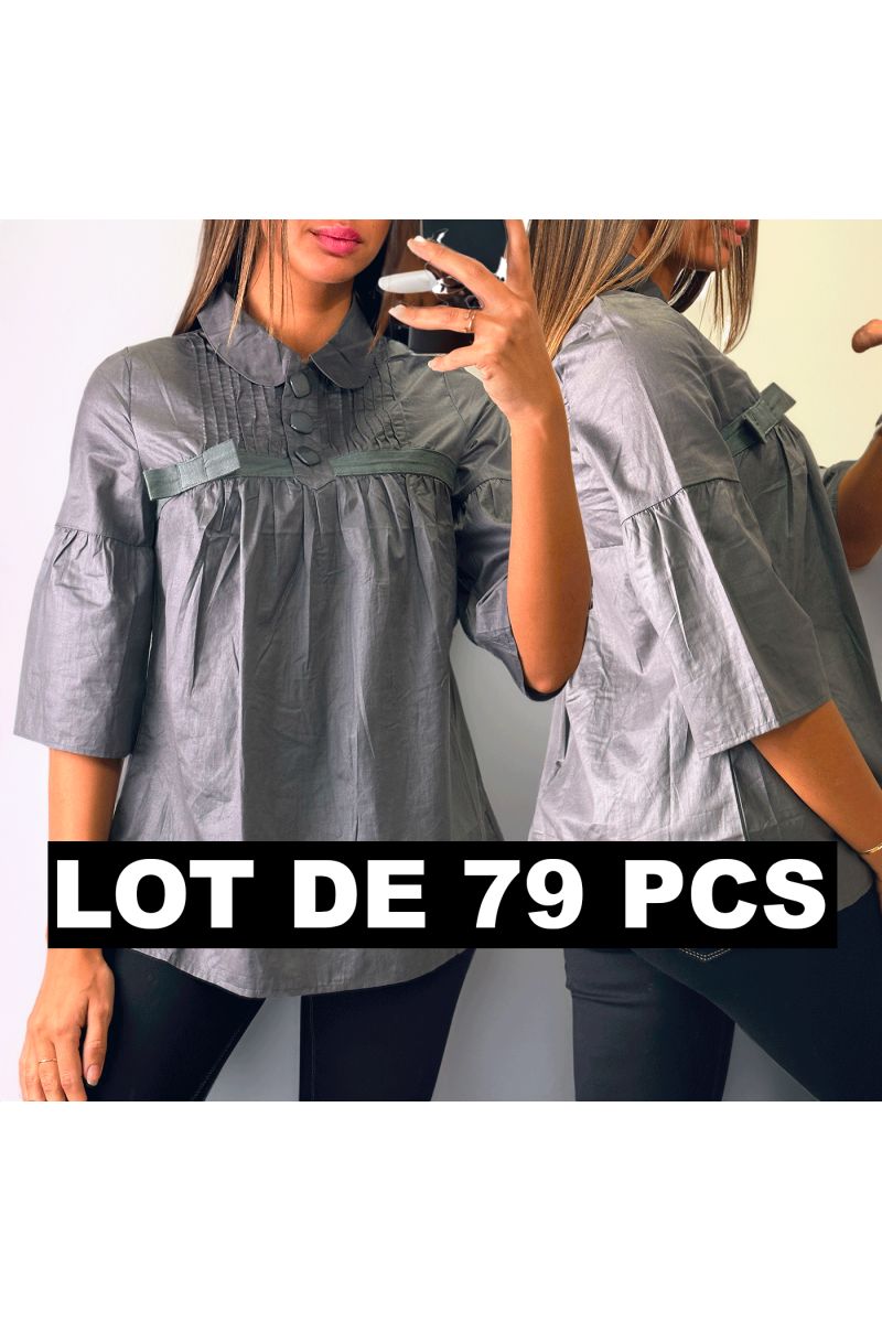 Lot de 79 Blouse grise en S/M et M/L - 1