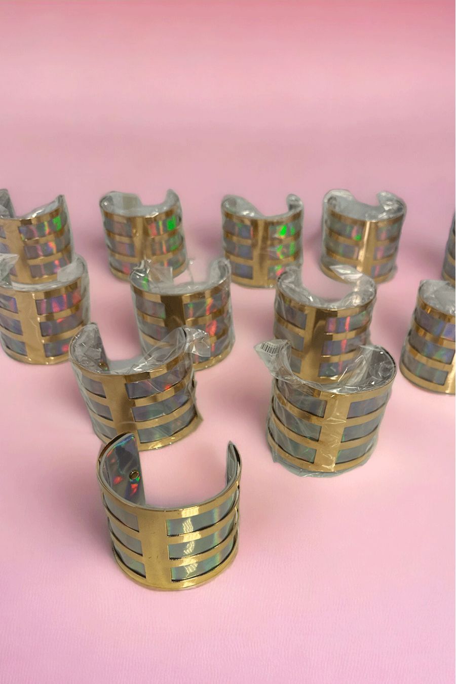 Lot de 12 bracelets chrome - 1