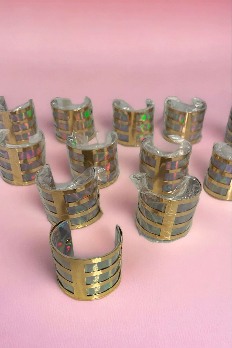 Set van 12 chromen bandjes - 1