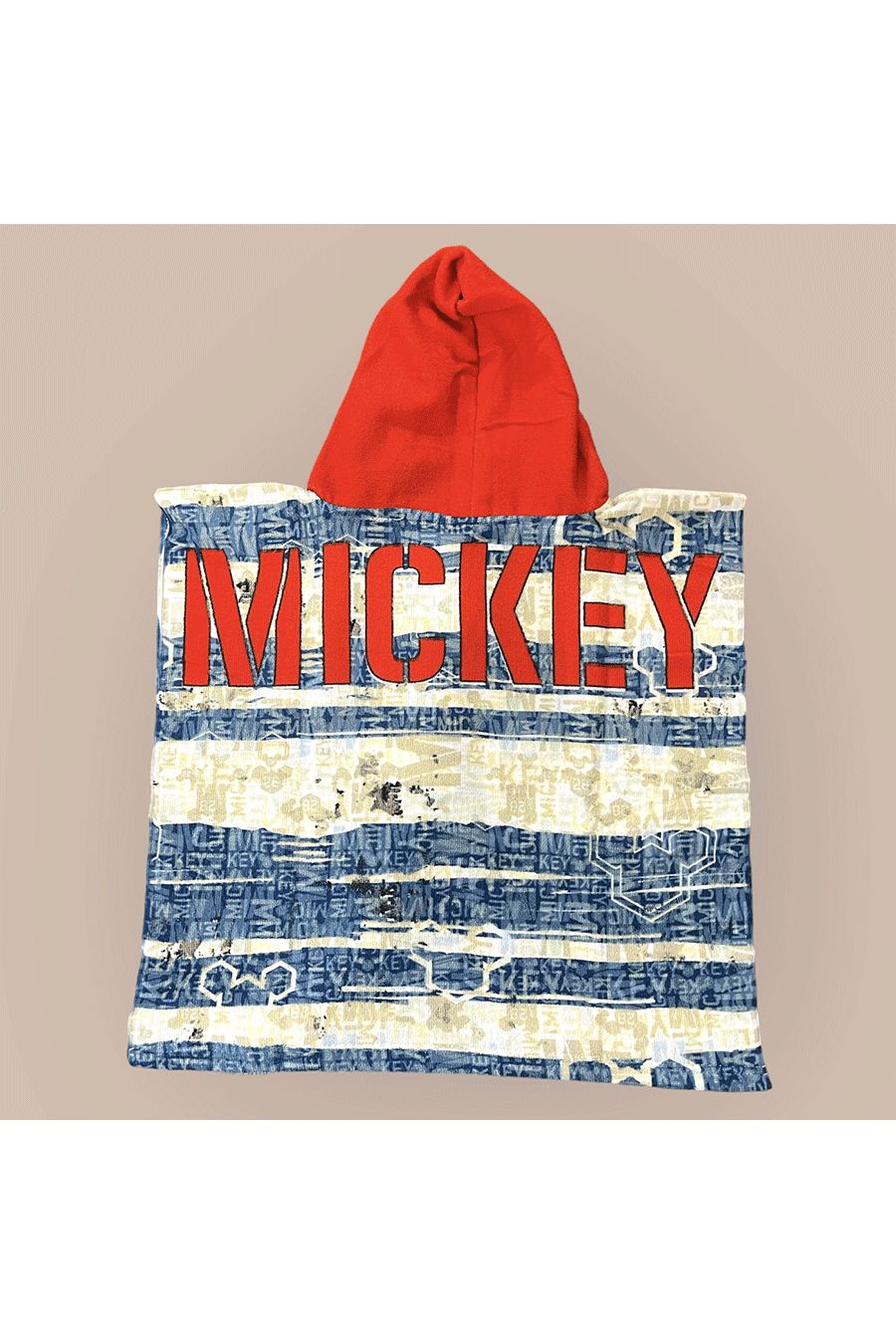 Mikey disney poncho handdoek 50X100 - 2