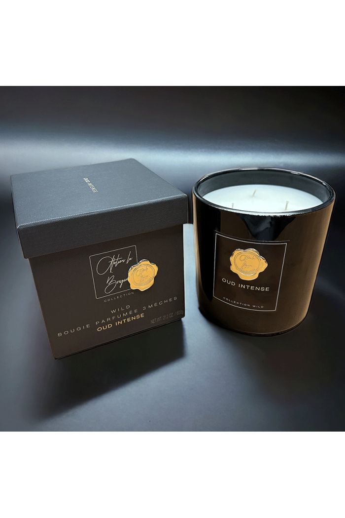 Scented candle 3 wicks OUD INTENSE Atelier labouche