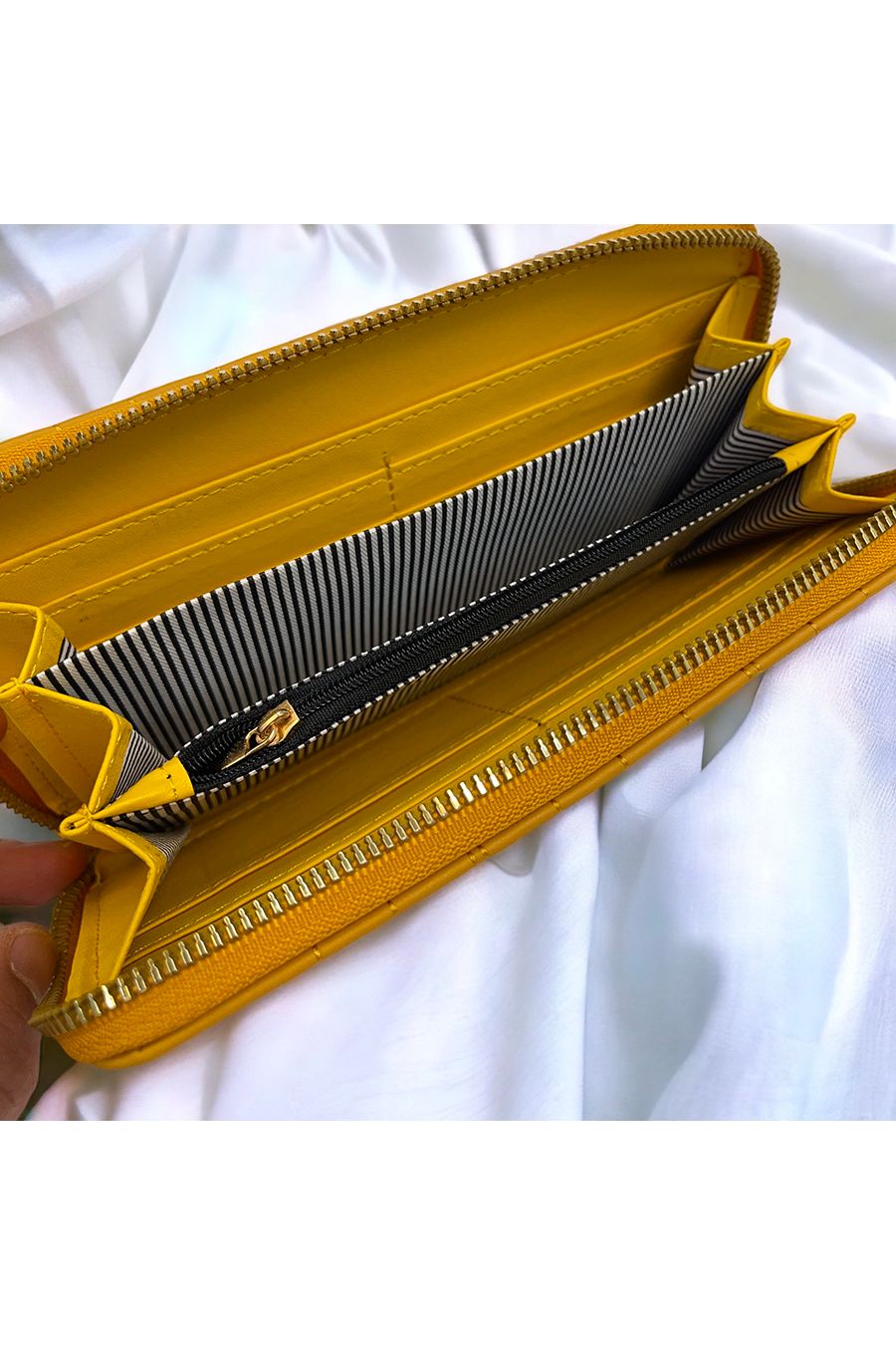 Gedessineerde zwarte handtas - 1