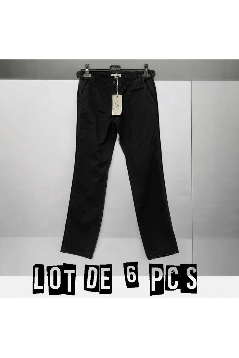 Lot de 6 pantalons noir - 1