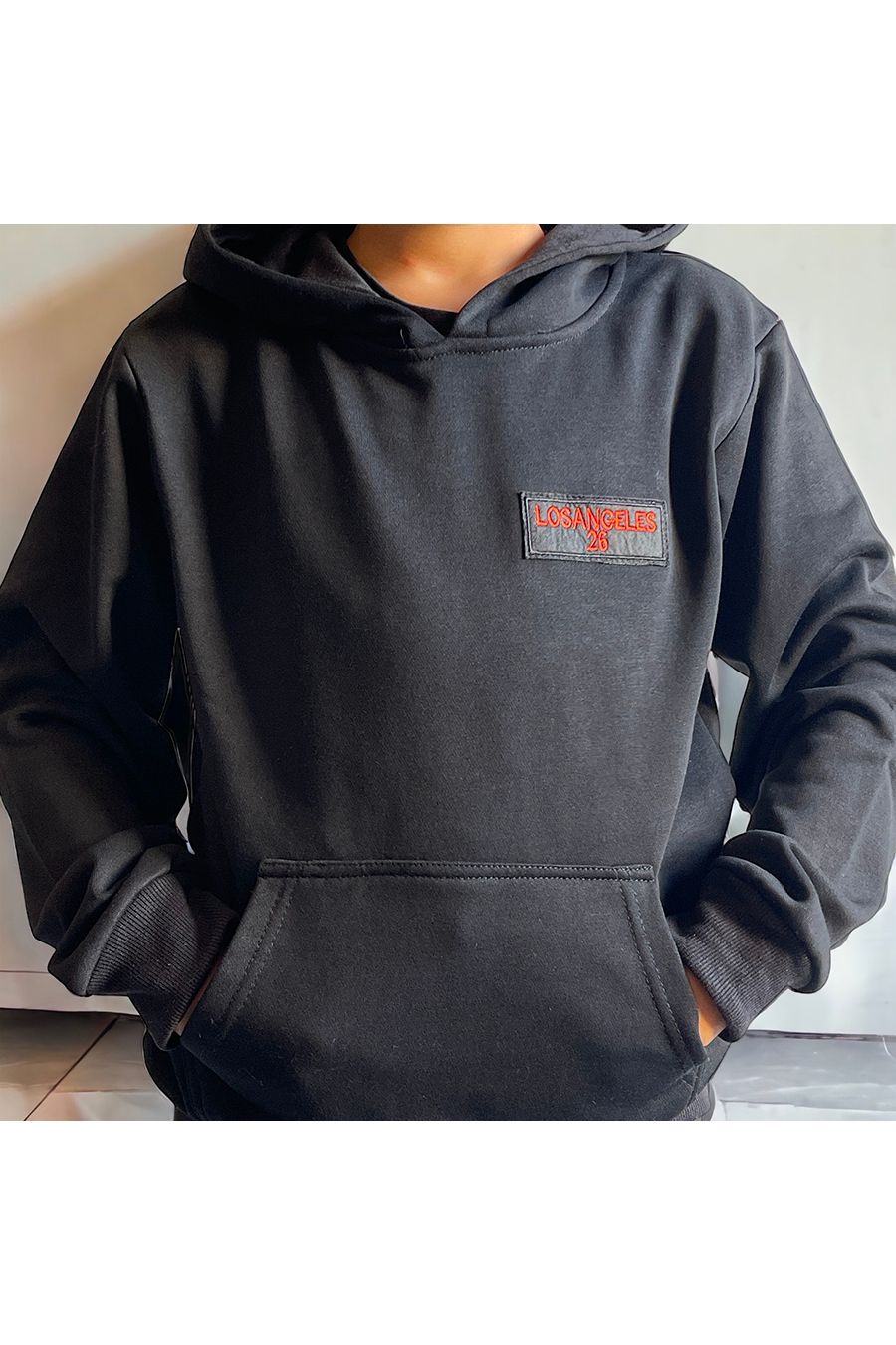 Sweat enfant en noir avec écriture LOS ANGELES - 4